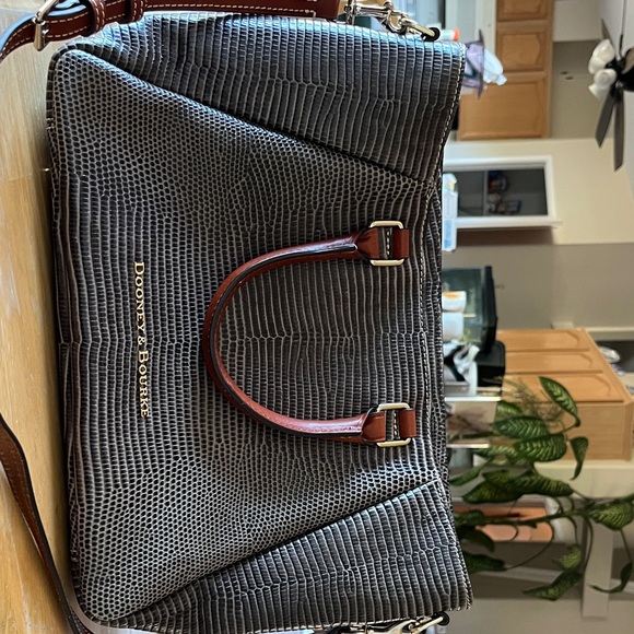 Dooney & Bourke Red and Brown Handbag - Picture 1 of 4